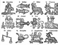 12 המזלות, תחריט עץ, המאה ה-16. מתוך ויקיפדיה