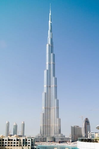 Burj Khalifa in Dubai - the tallest building in the world since 2009. From Wikipedia