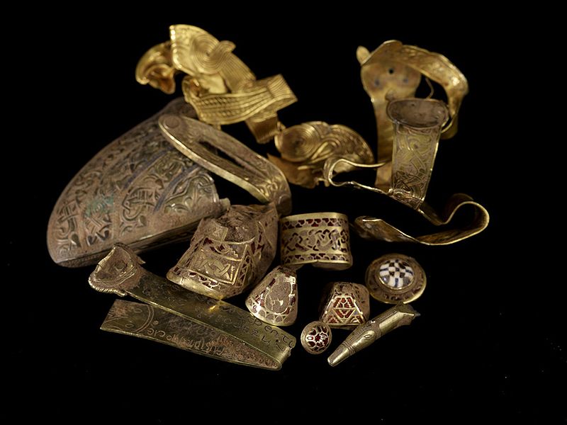 The Sanfordshire treasure, one of the treasures found in Great Britain and acquired under the new law. From Wikipedia