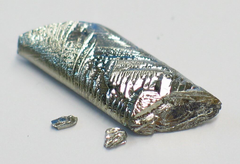 Pure tellurium crystal. Photo: MIT
