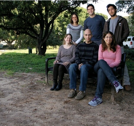 Sitting from the right: Liat Russo Nouri, Dr. Gad Asher, Dr. Yehudit Cohen. Standing from the right: Ziv Zweihaft, Tal Shamia, Dr. Adi Neufeld - Cohen. Day and night