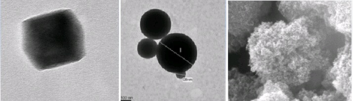 From left to right: Tungsten oxide produced according to the customer's request in crystalline form; Tungsten oxide produced according to the customer's requirement in amorphous form; A silicon oxide particle with an average diameter of 50 nanometers, grouped in an aggregate of 3-2 microns, according to the customer's requirement. The aforementioned stock can be easily disassembled if necessary. From the Nanosol company website