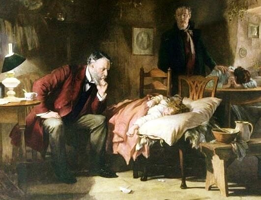 הרופא, ציור של סיר לוק פילדס, 1891