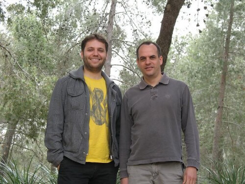 Doctor Shagiv Shipman (right) and Eyal Ben-David. Photo: The Hebrew University