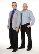 פרופ' מירון לנדאו ופרופ' מוטי הרשקוביץ. צילום: דני מכליס, אוניברסיטת בן-גוריון בנגב.