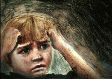 Child abuse. Illustration credit: Dafna Axel. All rights reserved to Scientific American Israel