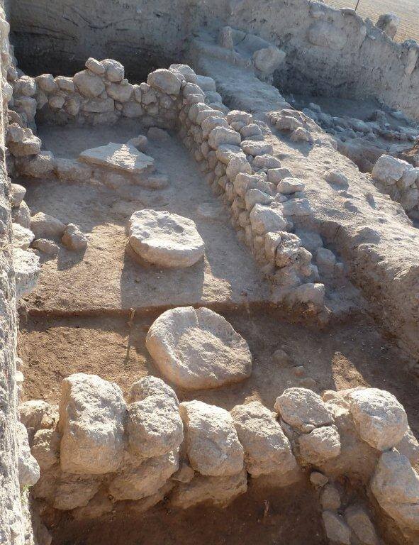 "A ritual structure from the Early Iron Age (the period of the Judges) at Tel Beit Shemesh. Credit: Dale Manor