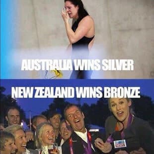 Australia wins a silver medal, New Zealand a bronze