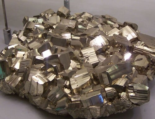 Pyrite - fool's gold. From Wikipedia