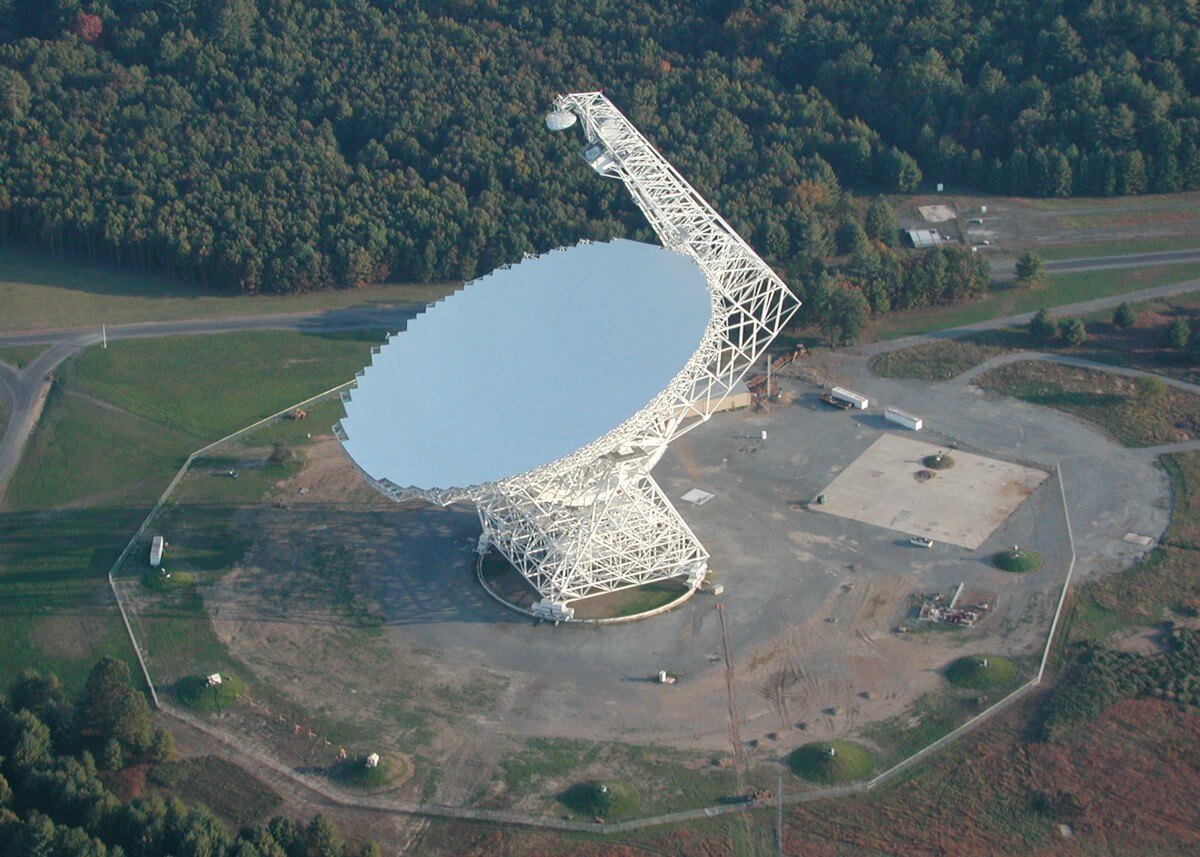 The radio telescope at Green Bank is facing cuts. Photo: Universe Today