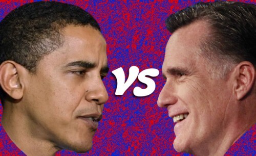 ברק אובמה מול מיט רומני - המועמדים לנשיאות ארה"ב בבחירות 2012