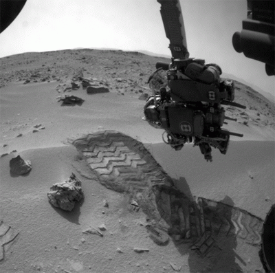 פעולות רכב קיוריוסיטי על המאדים NASA / JPL / Emily Lakdawalla 
