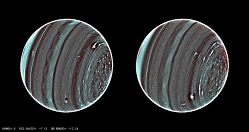 תמונות חדשות באיפנרה אדום של כוכב הלכת אורון-אורנוס מראות פרטים שלא נראו עד כה. צילום: NASA/ESA/L. A. Sromovsky/P. M. Fry/H. B. Hammel/I. de Pater/K. A. Rages