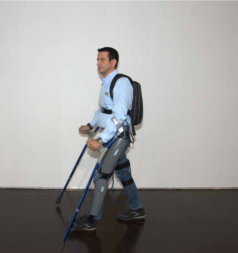 The ReWalk system developed by Argo allows amputees to walk on their own;