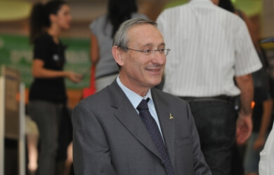 The president of the Hebrew University, Prof. Menachem Ben-Shashon