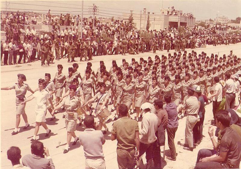 Military parade in Jerusalem, Independence Day 1968. From Wikipedia