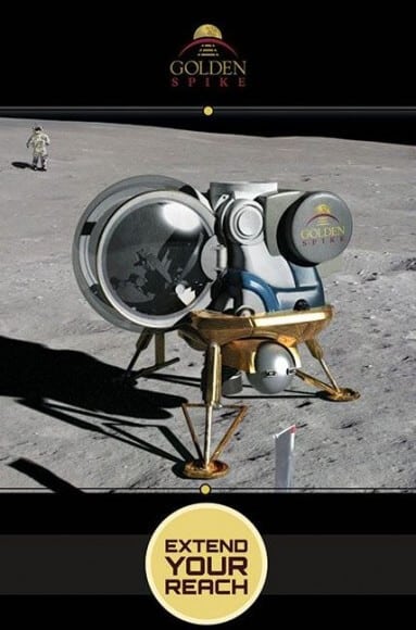 هبطت سبايك الذهبي على سطح القمر. رسم توضيحي: شركة جولدن سبايك