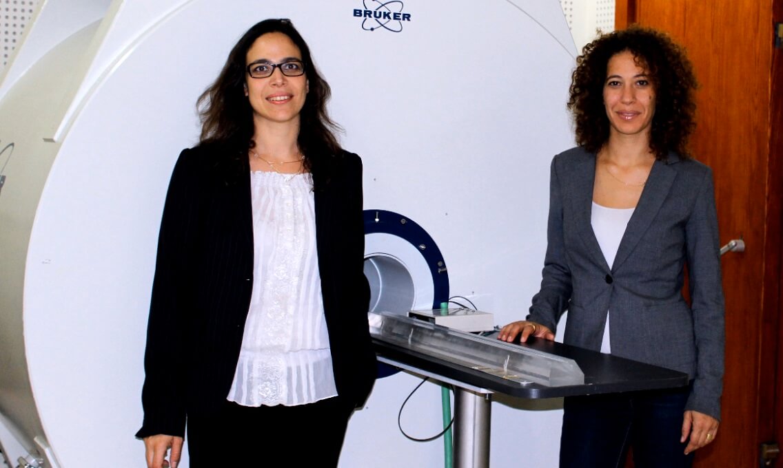 From the left, Dr. Efrat Sasson and Dr. Tamar Katzir, Bioimage company. PR photo