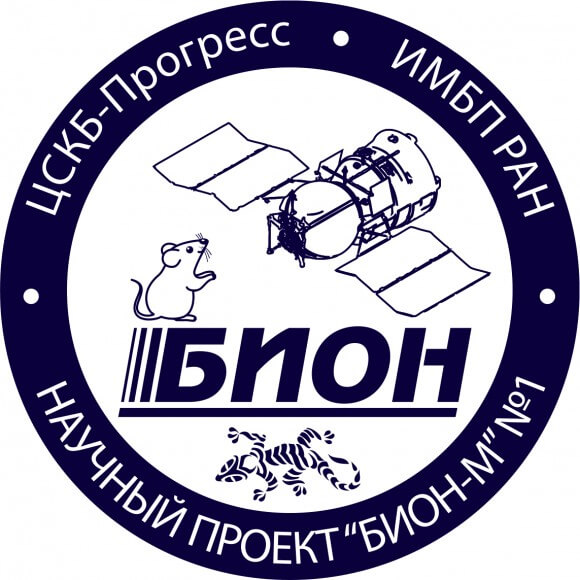 סמליל משימת BION-M, של סוכנות החלל הרוסית, 2013