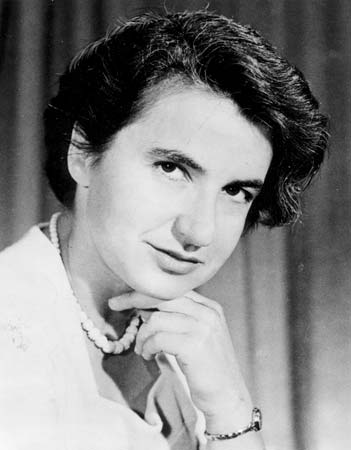 Rosalind Franklin. From Wikipedia.