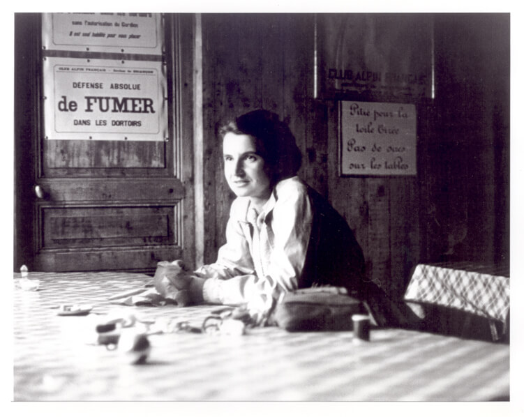 Rosalind Franklin during her stay in France. Photo: from Wikipedia