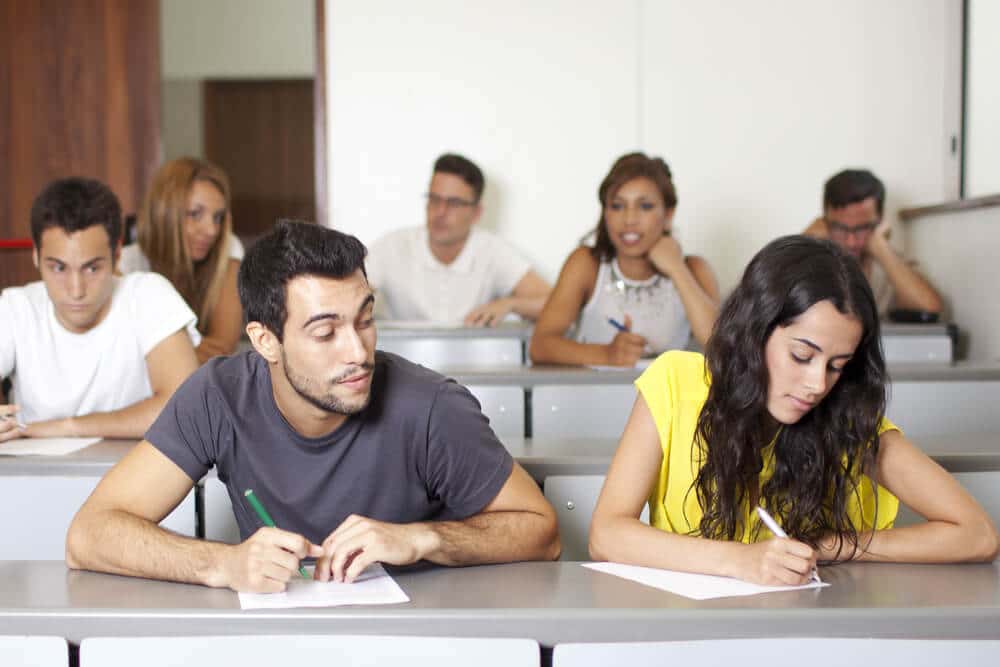Copying in exams. Illustration: shutterstock