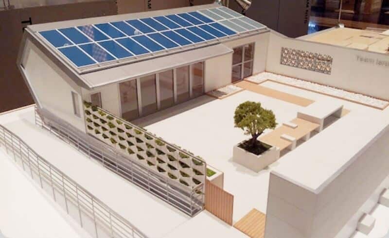 A solar house model that will be built by the Israeli team as part of the Solar Decathlon competition in China. Photo: Shankar College