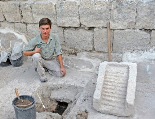 Dr. Michael Isenberg from the Zinman Institute of Archeology at the University of Haifa, director of the excavation at the Susita site. Photo: Haifa University