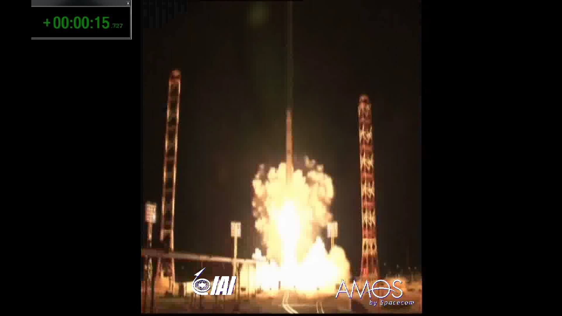 שיגור הלווין עמוס 4 ב-31 באוגוסט 2013. צילום התעשיה האווירית
