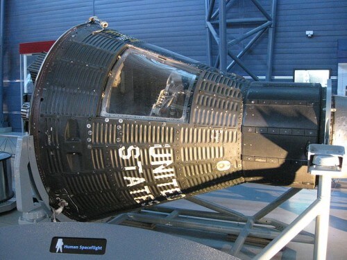 The Mercury capsule of the Mercury-Atlas 10 mission - "Freedom 7-II" - which was aborted. From Wikipedia