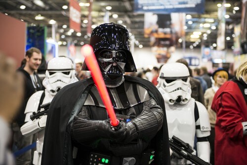 Actors present 'Star Wars' characters at an event in London, October 2012. Nando Machado / Shutterstock.com