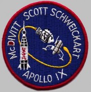 תג משימת אפולו 9. צילום: נאס"א
