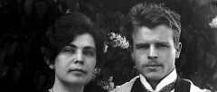 הרמן רורשאך ואשתו אולגה. צילום: מתוך ויקיפדיה
