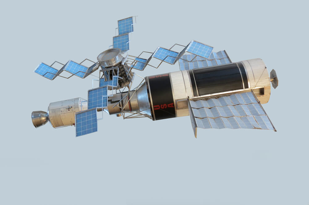 A model of the Skylab space laboratory. Photo: shutterstock