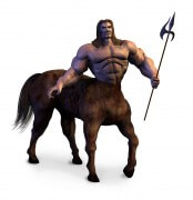 קנטאור, יצור הבירדי של אדם וסוס במיתולוגיה היוונית. איור: shutterstock