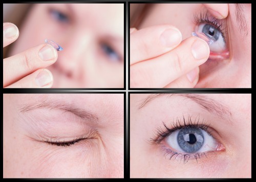 Fitting contact lenses. From shutterstock