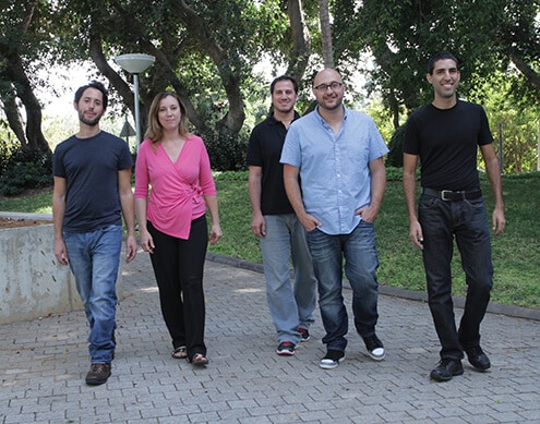 From the right: Assaf Tzviran, Dr. Yaacov Hana, Yoach Reiss, Dr. Noa Noverstern and Shai Gaola. a decisive step