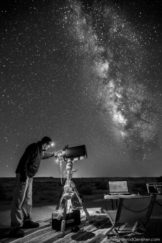 Space in the port: a photograph by Nimrod Ganisher, from an exhibition of space photographs in the port of Tel Aviv during Israel Space Week 2014