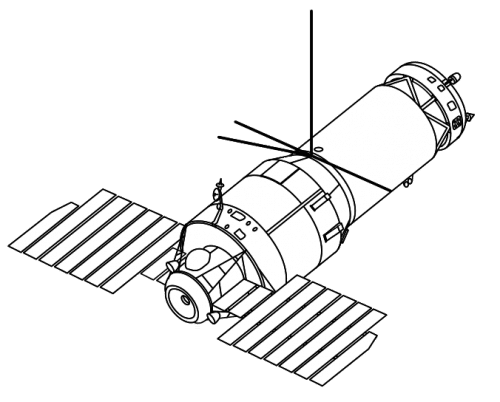 תרשים מעבדת החלל סאליוט 3. מתוך ויקיפדיה