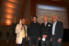 טקס קבלת ישראל כמדינה חברה ב-CERN שנערך בז'נבה, 15/1/1013. צילום: פרופ' עילם גרוס, מכון ויצמן ששימש ראש קבוצת חיפוש ההיגס במתקן אטלס בעת התגלית ב-2012
