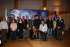 Israel's acceptance ceremony as a CERN member state held in Geneva, 15/1/1013. Photo: Prof. Elam Gross, Weizmann Institute who served as head of the Higgs search group at the Atlas facility at the time of the discovery in 2012