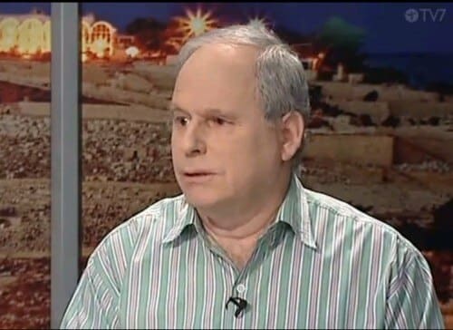 Prof. Daniel Rosenfeld, screenshot from a TV7 program recorded in Jerusalem on January 19, 2014. The editor of the science site Avi Blizovsky also participated in the program