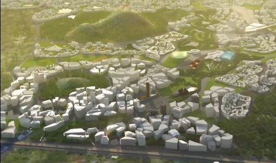 עיר חכמה בניגריה. צילום מסך מתוך סרטון תדמית של ממשלת ניגריה.