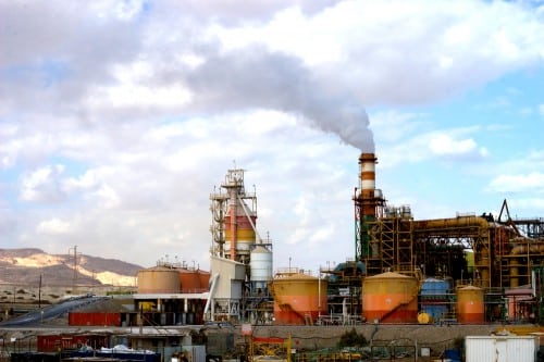 Dead Sea factories. Photo: shutterstock