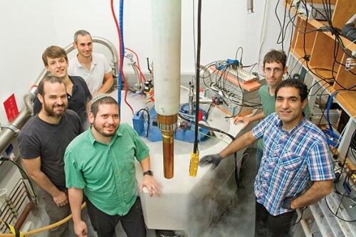 From the right: Dr. Shachel Ilani, Sharon Pekar, Avishai Binyamini, Maayan Honig, Jonah Weissman and Assaf Hamo. Gabish Wigner