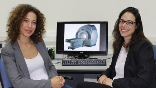 Photo 1 From the right, Dr. Tamar Blumenfeld-Katzir and Dr. Efrat Sasson