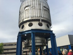 קטע של מאיץ ישן במוזיאון הפתוח ב-CERN. צילום: אבי בליזובסקי