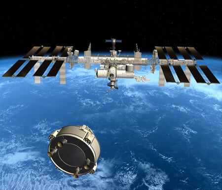 Boeing's CST-100 crew capsule arrives at the space station. Artist illustration: Boeing