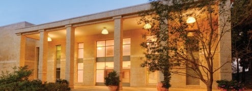 The building of the academic center is complete in Jerusalem. From the center's website