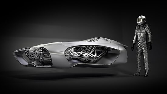 A car skeleton based on the turtle shell. EDAG PR photo